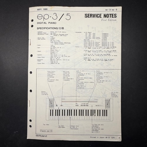 Vintage roland 5 - vintage, ep-3/5
