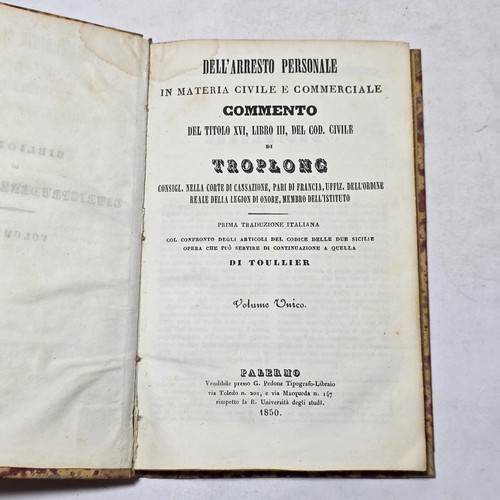 Libro antico 1850 dell - libro,
