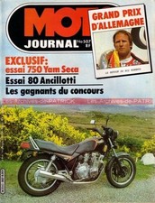MOTO JOURNAL  507 Test YAMAHA XJ 750 Seca Ancillotti 80 Six Days GP d'Allemagne