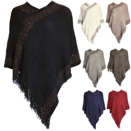 Glamexx24 poncho donna - glamexx24,