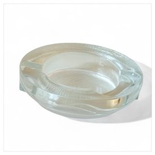 Posacenere Cristallo Vintage Arnolfo di Cambio Serie Azteca Fabio Frontini ‘70