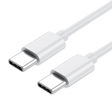 Cavo USB Type-C a USB Type-C 2.0 BIANCO USB-C a USB-C ricarica fast charge 60W