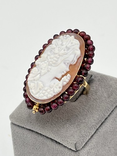 Anello cammeo sardonico 35mm - cammeo,