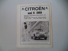 advertising Pubblicità 1968 CITROEN AMI 6 AMI6