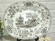 VEDOVA BESIO E FIGLI MONDOVÌ COLANDINE ANTICO PIATTO OVALE CM35X28