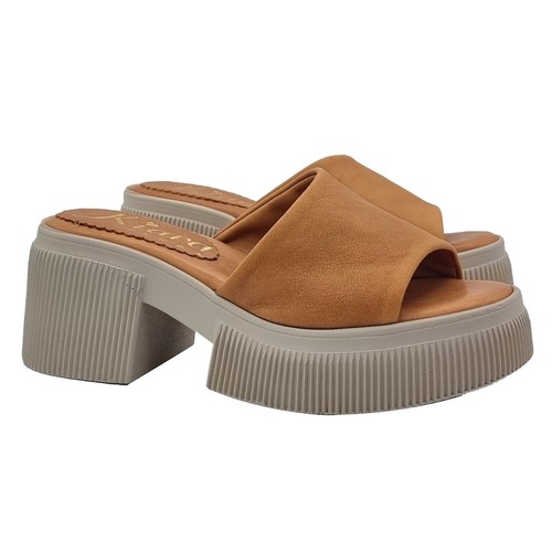 Zoccoli donna color cuoio - da,