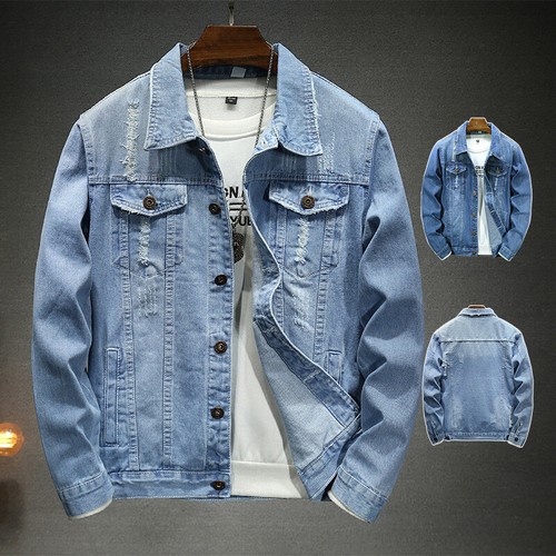 Cappotto uomo retrò jeans