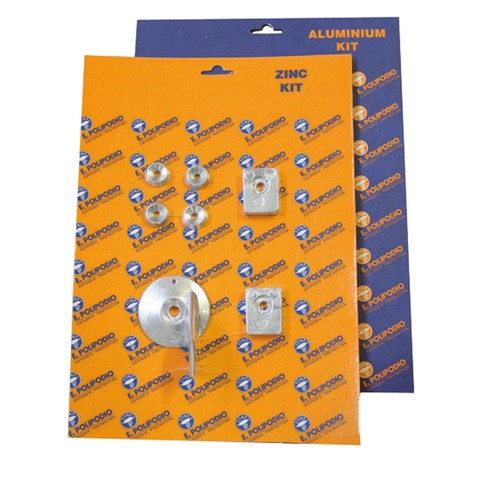 Kit set anodi - alluminio, per
