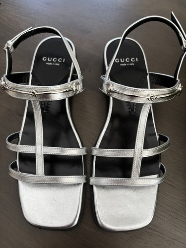 Gucci sandali divini argento