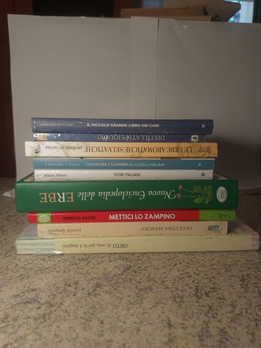 Lotto libri natura erbe - libri,