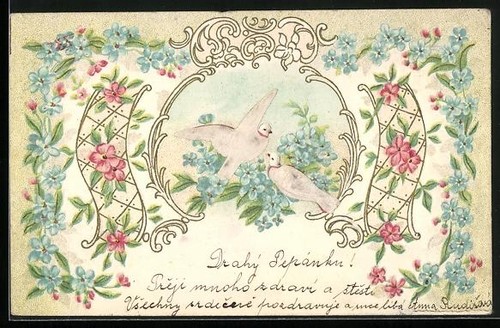 Cartolina tessuto goffrato - cartolina,