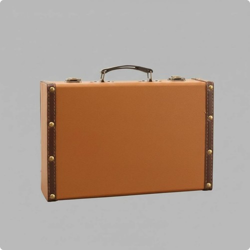 Valigia baule vintage rigido - baule,
