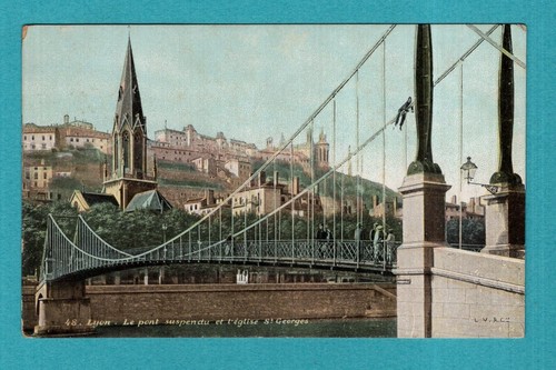 Lyon pont suspendu et - :,