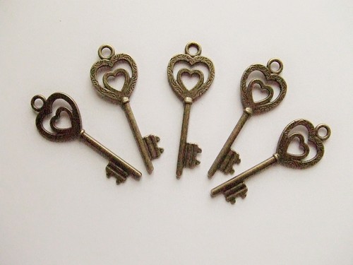 5pz charms ciondoli chiave