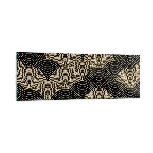 Quadro vetro 90x30cm nero e - quadro,