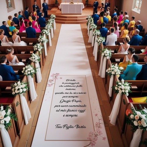 Tappeto matrimonio tutte - di,