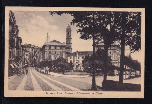 Cartolina ivrea corso cavour - cartolina,
