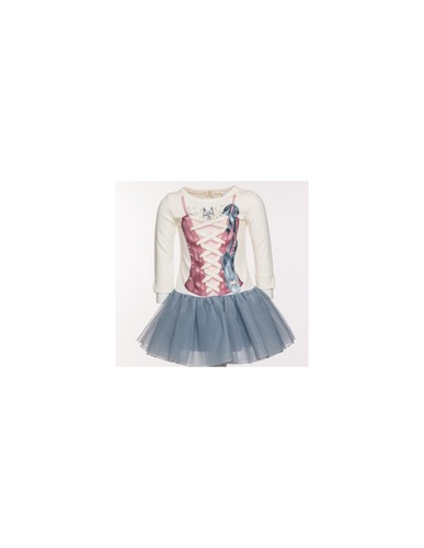 Abito bambina punto milano - abito,