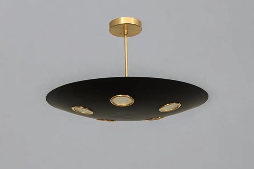 Lampadario concavo ottone - concavo,