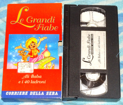 Vhs grandi fiabe ali baba - vhs,