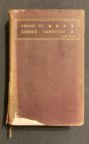 Prose giosue carducci - prose, giosue'
