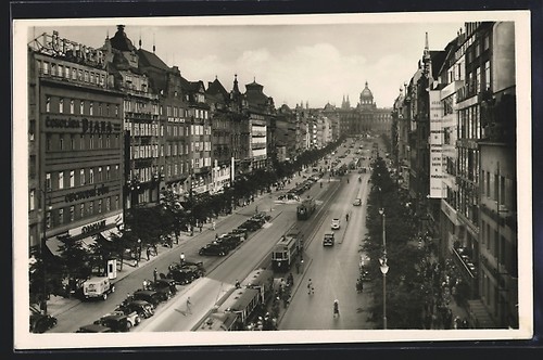 Cartolina praga vista - cartolina, praga,