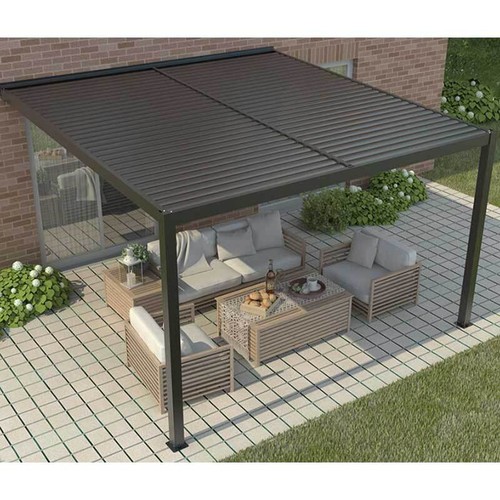Pergola bioclimatica addossata - bioclimatica,