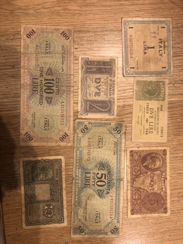 Lotto banconote vecchia lira - banconote,