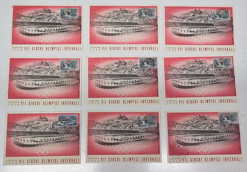 Lotto cartoline cortina 1956 - cartoline,