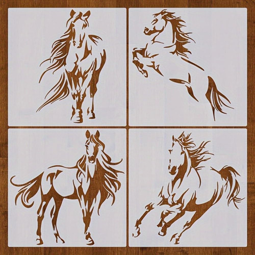 Stencil per cavalli pezzi - 4,