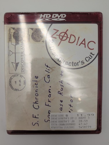 Zodiac dvd 2008 2 - zodiac, 2008,