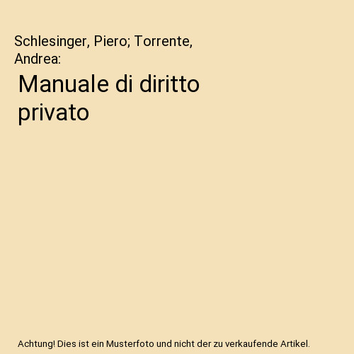 Manuale diritto privato - di,