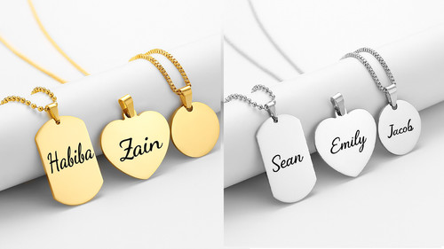 Set ciondoli incisi - "set,