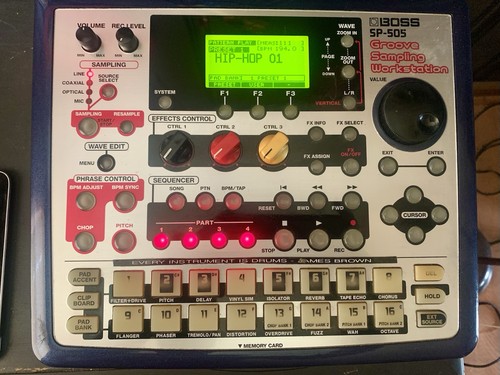 Boss 505 groove sampling - boss, sp-505