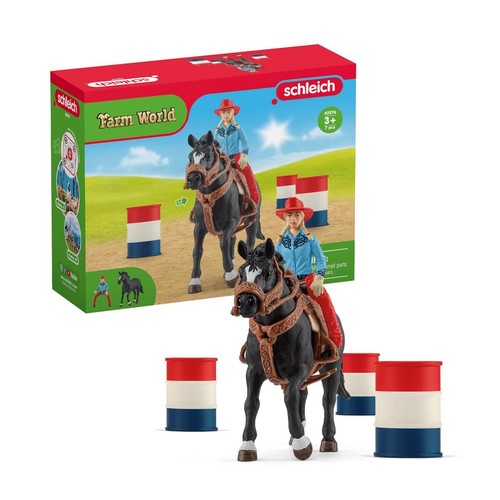 Cowgirl barrel racing playset - cowgirl,