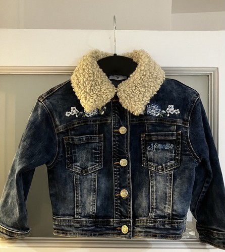 Giacca jeans bambina monnalisa - giacca,