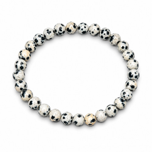 Bracciale diaspro dalmata - diaspro,