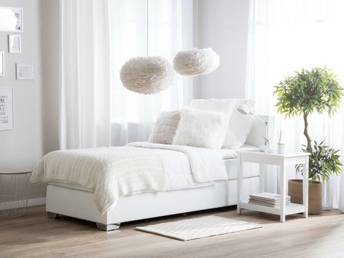 Pelle scatola letto - 90x200, con