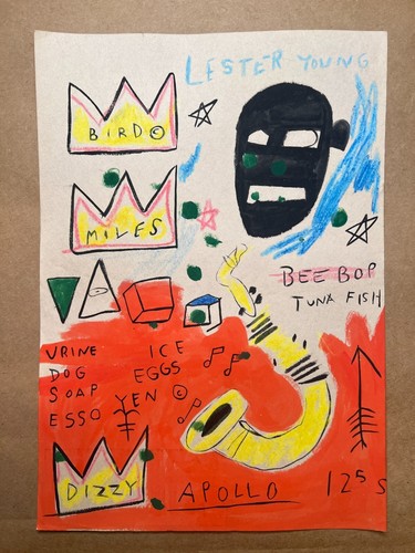 Jean michel basquiat disegno - jean-michel,