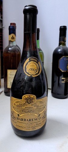 1982 bottiglia vino - bottiglia, barbaresco