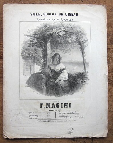 1844 vole comme - comme, oiseau