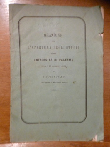 Simone corleo orazione per - corleo,