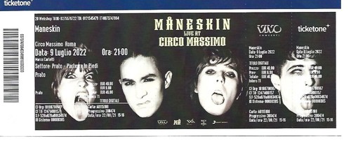 Biglietto concerto maneskin - maneskin,