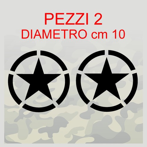 Adesivi stella per jeep - 2, cj