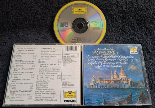 Vivaldi concertos karajan - cd,