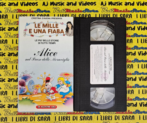 Vhs cartonata alice nel paese - cartonata,