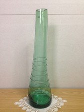 Vaso Onda Verde Vetro Moderno 