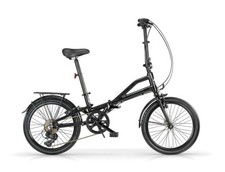 BICI 20 PIEGHEVOLE METRÒ MBM NERA 6 VELOCITÀ ALLUMINIO CARBIKE FOLDING BIKE