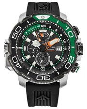 NUOVO OROLOGIO SUBACQUEO CITIZEN ECO DRIVE CHRONOGRAPH PROMASTER AQUALAND VERDE BJ2168-01E