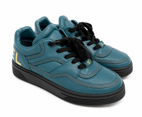 Sneakers chanel teal turchese - teal,